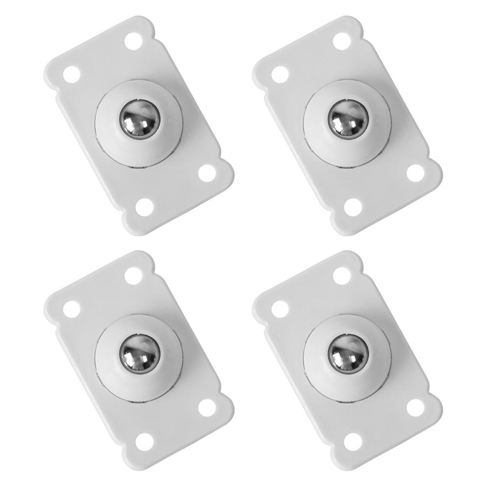 4pcs Storage Box Fixed Wheel Roller Household Organiser Rack Rolling Wheel