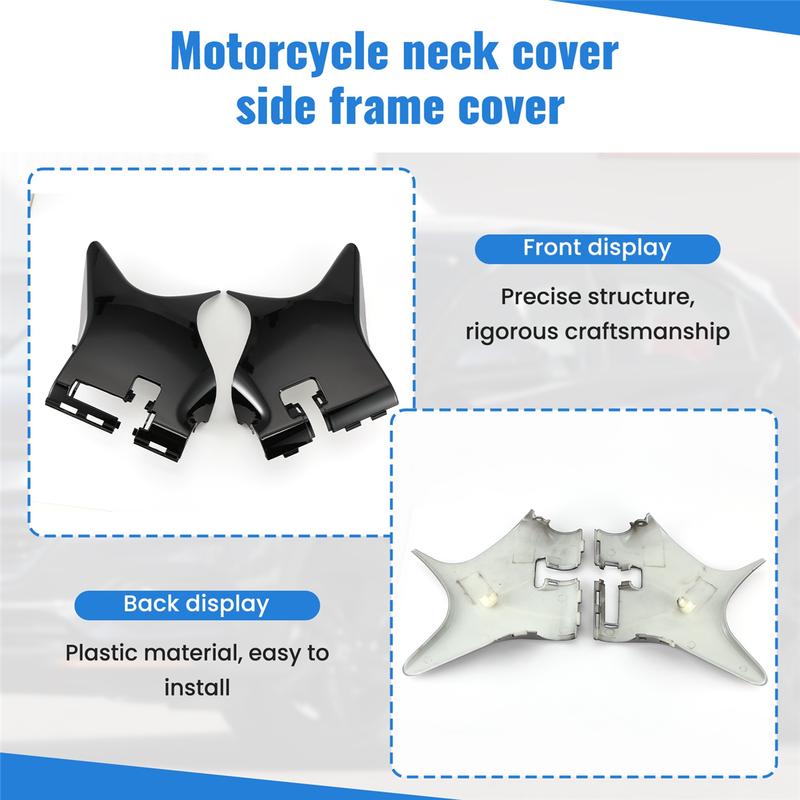 #869Q Motorcycle Neck Cover Side Frame Guard Fairing Guard Protector for Honda Shadow VT600 VT VLX 600 STEED 400 (black)
