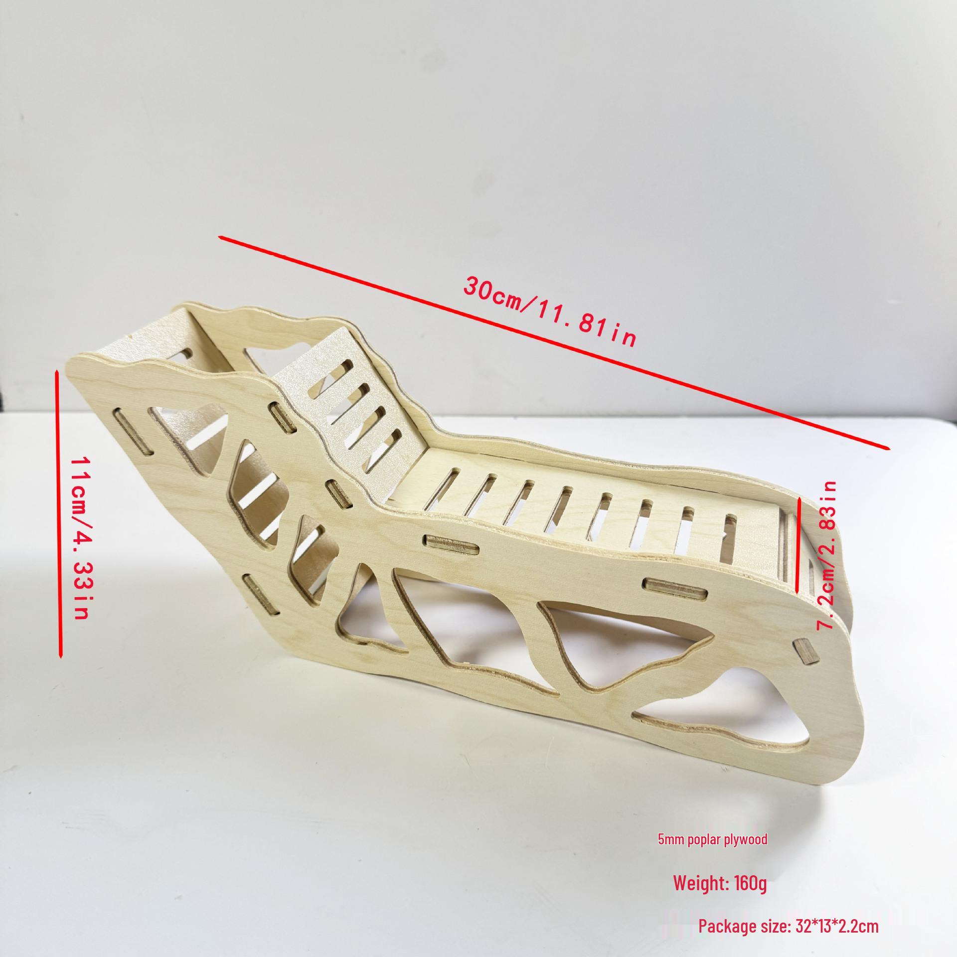 

Деревянный двухэтажный домик-тоннель для хомяка и платформа для копания