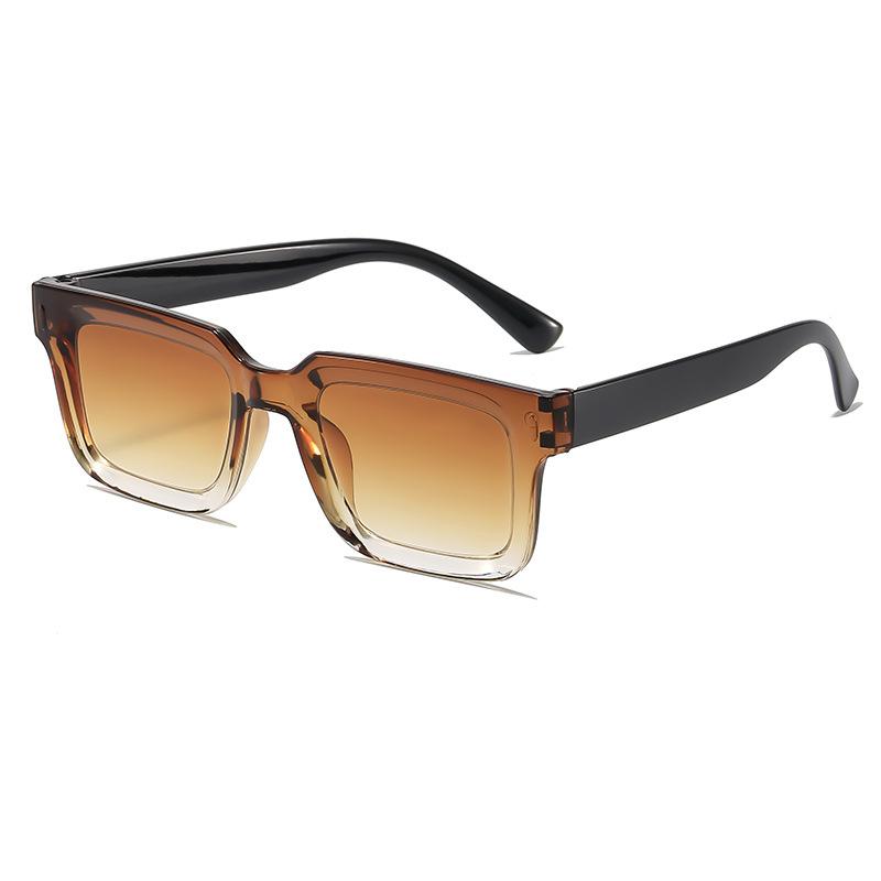 Vintage Square Sunglasses Women Fashion Brand Designer Gradient Sun Glasses Uv400 Men Shades Female Eyewear Anti-Glare