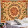 Divination Tapestry Polyester Fabric Sun Hanging Tapestry for Bedroom Living Room 150x150cm