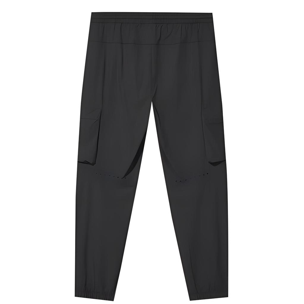 Reebok Solid Color Comfortable Versatile Lace-Up Sports Casual Pants Men bottoms Black 23RCS609M001