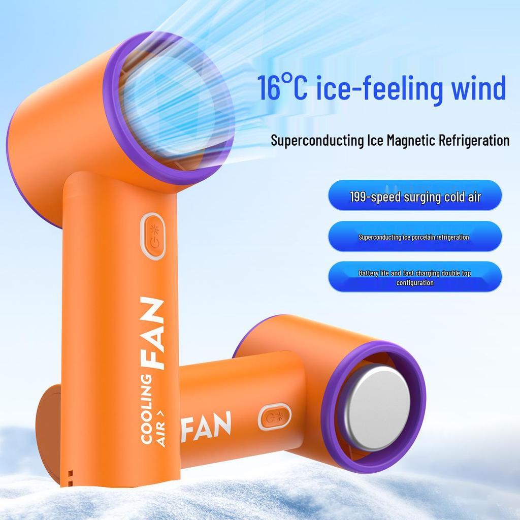 T20 Compact Handheld Fan: High-Speed, Long Battery, USB Rechargeable for Outdoor Cooling