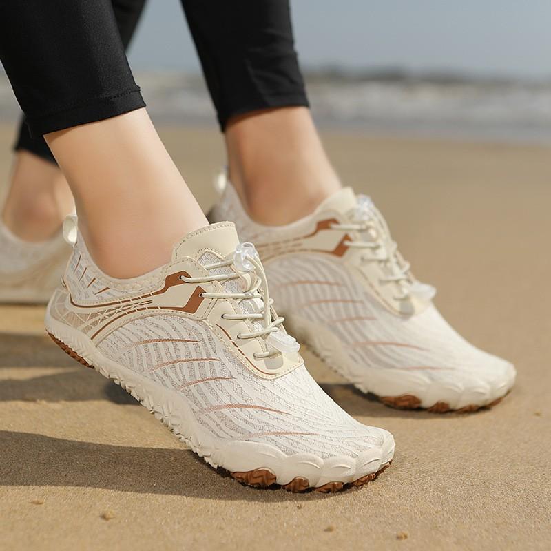 Unisex Water Shoes Beach Pool River Indoor Fitness Quick-Dry Five-Toe Slip-On With Rubber Sole