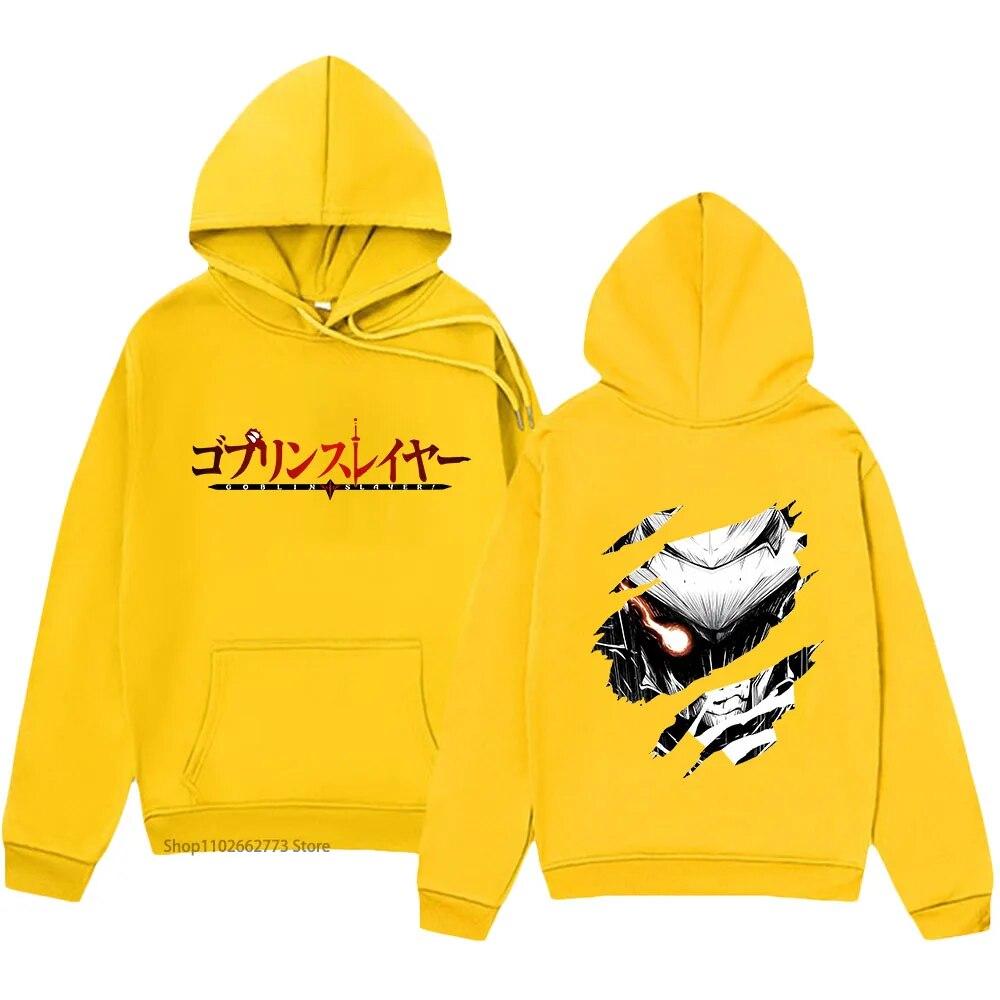 

Толстовки с принтом убийцы гоблинов, аниме, толстовка с мультяшным принтом, осень-зима, повседневная женская одежда, флисовый пуловер с длинными рукавами 4XL