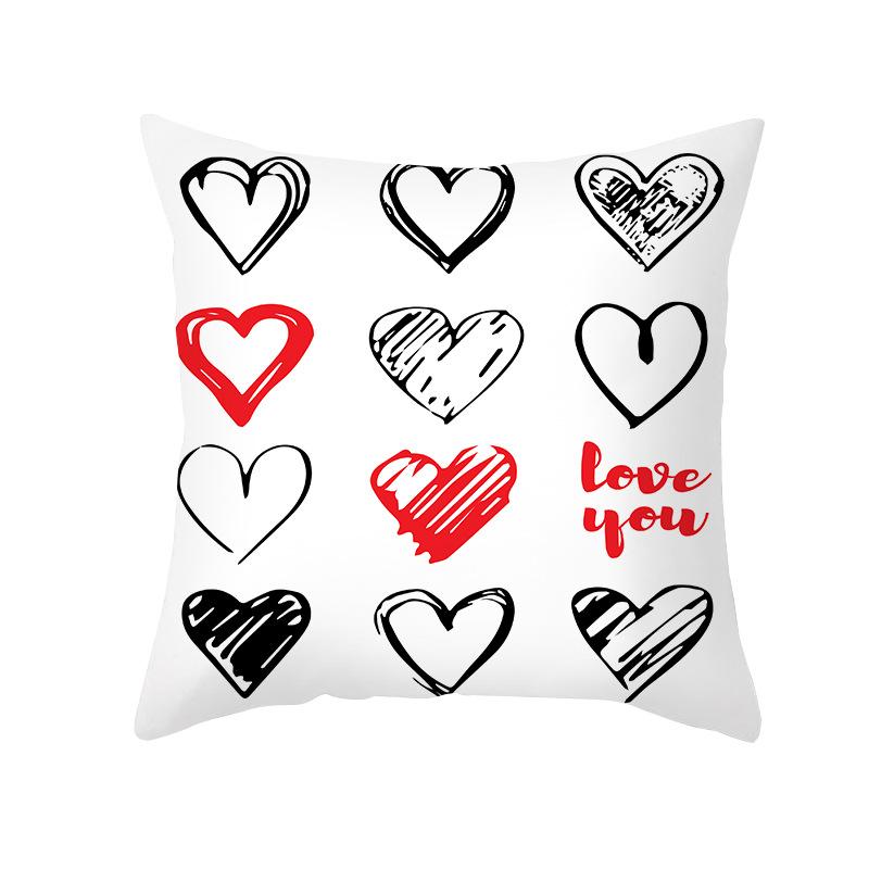 New Valentine's Day Theme Pillow Cover Home Pillow Cushion Cover