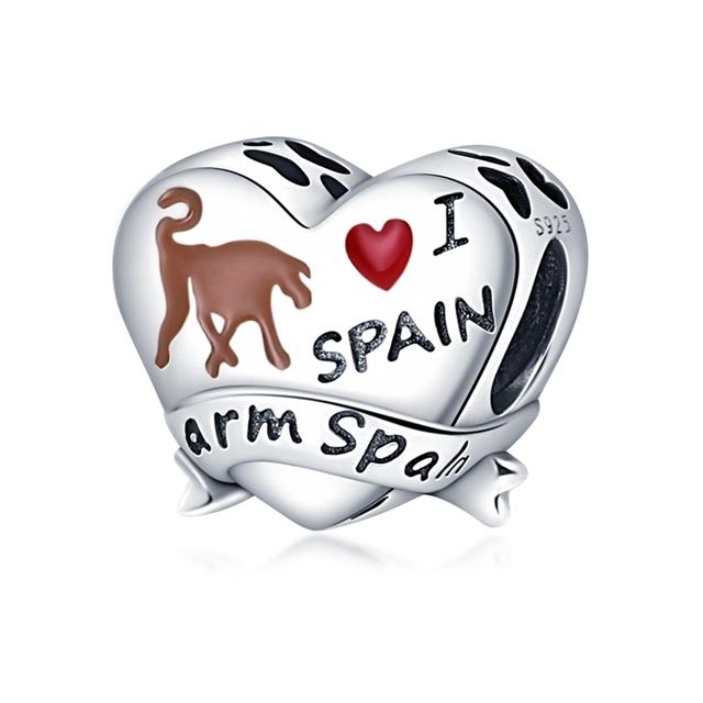 Seturi cu cască din argint 925 cu mărgele de trifoi Brelocuri de culoare zirconiu potrivire brățară colier femei bijuterii face cadou