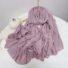 Cotton And Linen Solid Color Thickened Scarf Oversized Soft Women'S Shawl Warm Korean Version Of Fashion Silk Scarf