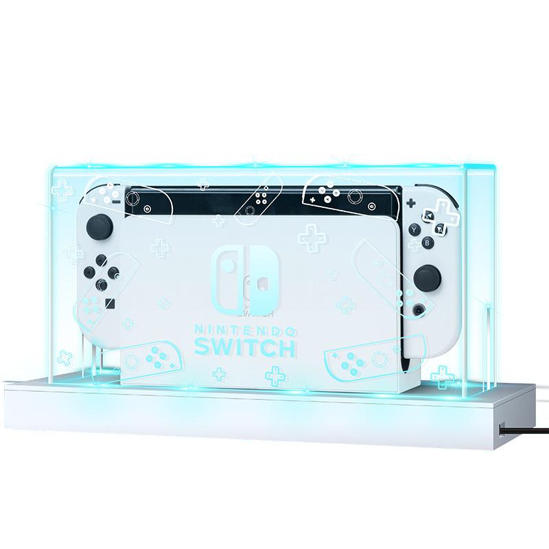 Dust Cover Luminous Base Box For Nintendo Switch/OLED Switched Acrylic Host Shell Oled Protective Sleeve