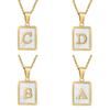 Stainless Steel Shell Letter Necklace For Women European And American Style Fashion Jewelry Wholesale