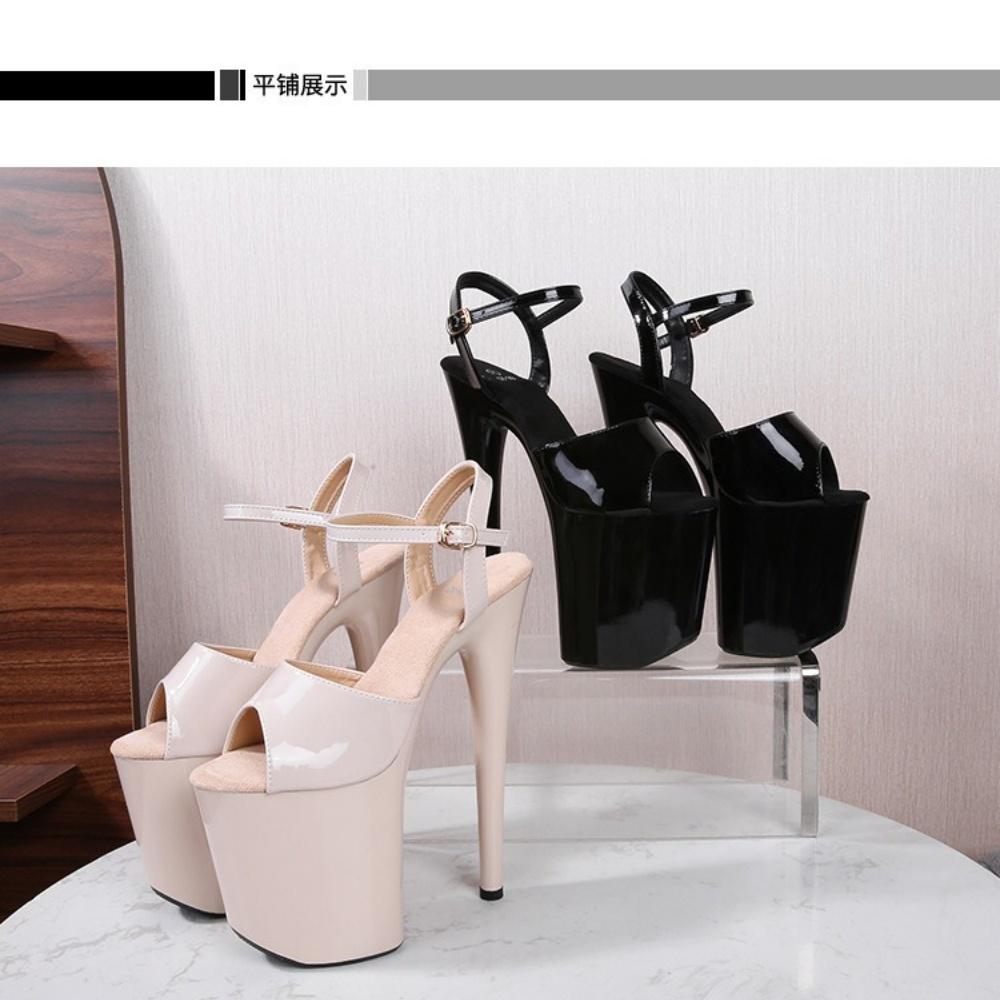 High Sexy Thin Heels Women's Sandals Super High Heels Waterproof Table Car Show Model 20cm Catwalk Nightclub LFD-8820-Q2
