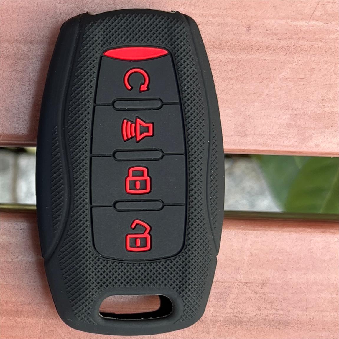 

For Great Wall Poer GWM Ute Cannon Pao P Series Silicone Car Key Cover Case Protect Skin Holder Shell Keychain Accessories