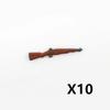 5/10 WW2 Soldier Weapons Building Block Two-color Printing Machine Rifle Submachine Sniper Guns Military Accessories Bricks C238