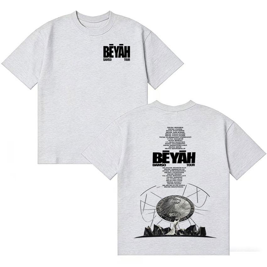 

Singer Damso 2026 Hot Album Fashion Tshrit Oversized Hip Hop Teenagers Short Sleeve summer 100 cotton T Shirt Unisex Wome M