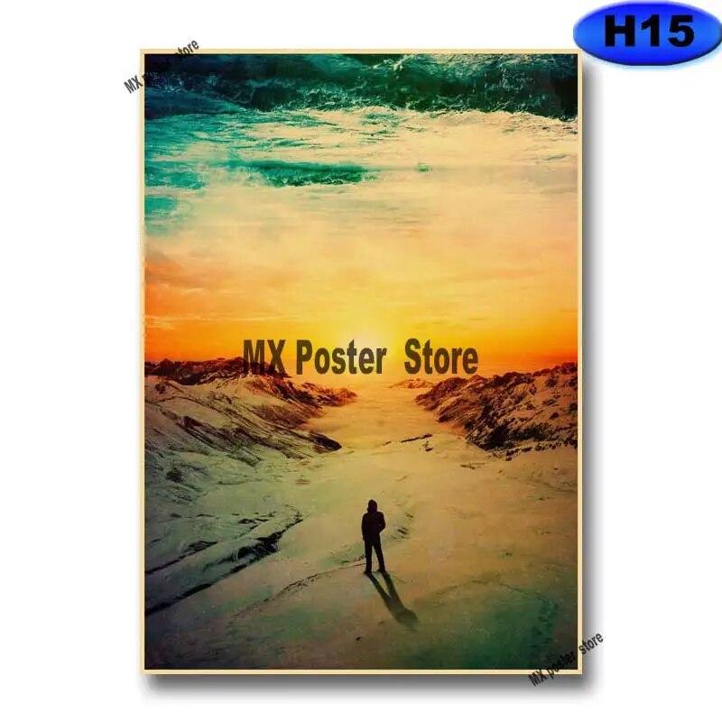 Ρετρό Πόστερ Διαστηρικού Ονείρου Νυχτερινός Ουρανός Σύμπαν Γη Γαλαξίας Επιτοίχια Τέχνη Ζωγραφική Εικόνες Επιστημονικής Φαντασίας για Διακόσμηση Σπιτιού Δωματίου Μπαρ