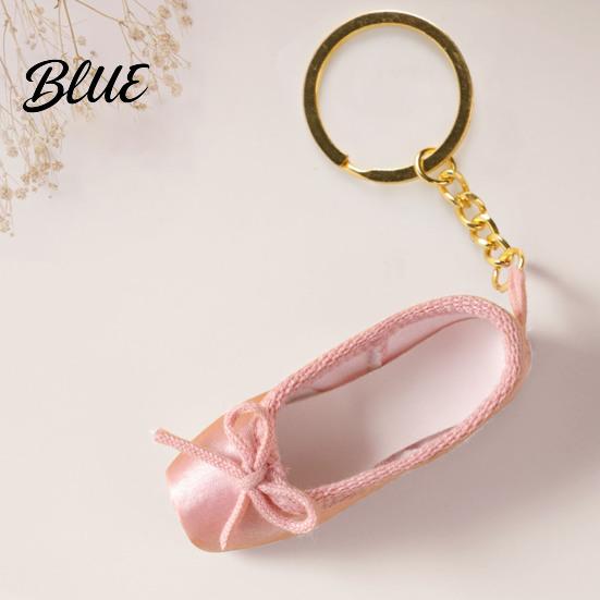 Balletttänzer Geschenk Satin Schuh Schlüsselanhänger Handgefertigt Mini Spitzschuh Anhänger