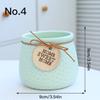 Ceramic Colorful Flower Pot Succulent Pot Plant Pot Planter Bonsai Home Decor Garden Decoration Desktop Ornaments