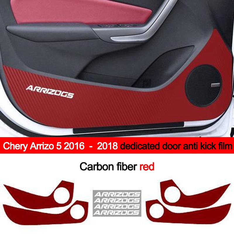 Car Inner Door Anti Kick Film Protective Anti-Scratch Cover for Chery Arrizo 5 2016 2017 2018 Auto Accessories Protector
