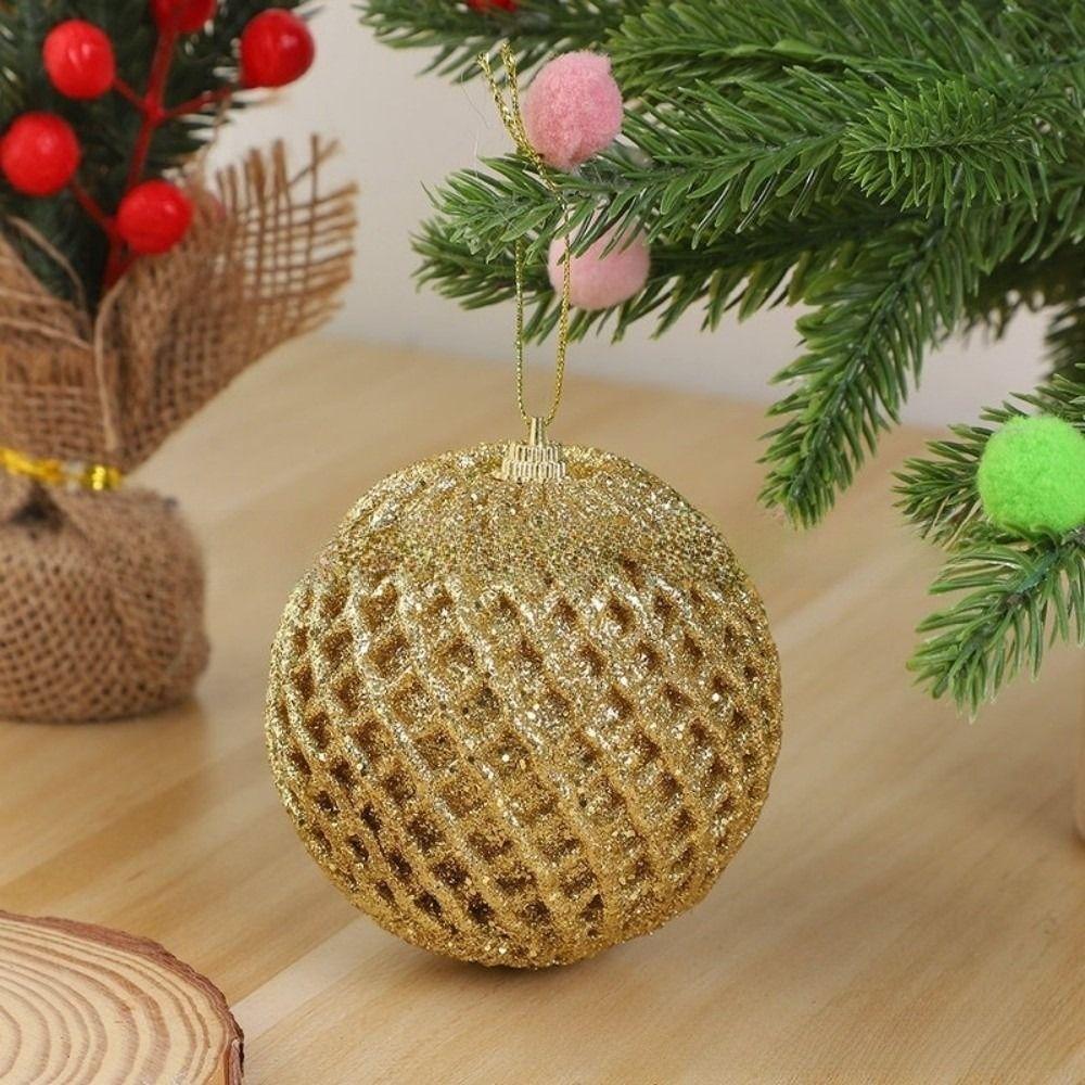 New 8cm Christmas Ball Set Foam Gift Ball Xmas Tree Hanging Xmas Baubles Christmas Decorations Xmas Ornament Ball