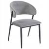 Gray Velvet Upholstered Modern Loft Chair for the Living Room Furnitex