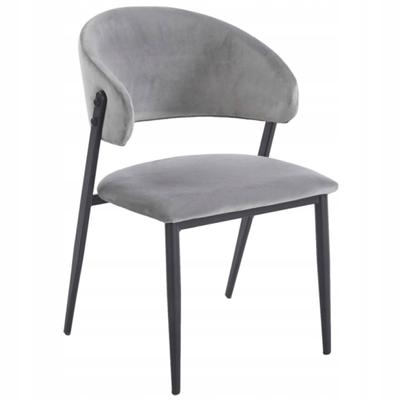 Gray Velvet Upholstered Modern Loft Chair for the Living Room Furnitex