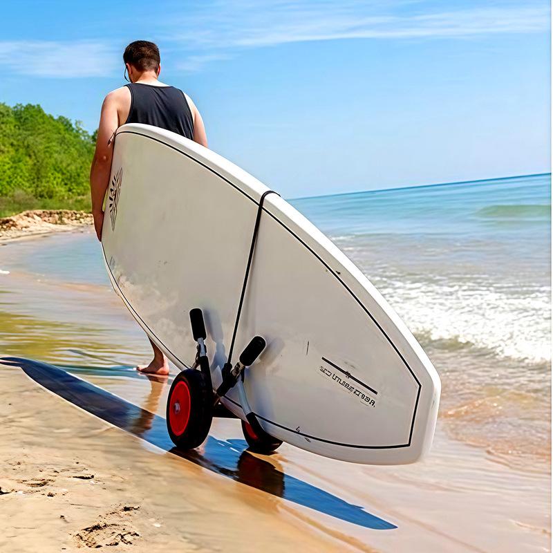 PC Surfboard Handcart Aluminum Alloy SUP Trolley Foldable Portable Transport Cart for Paddle Board