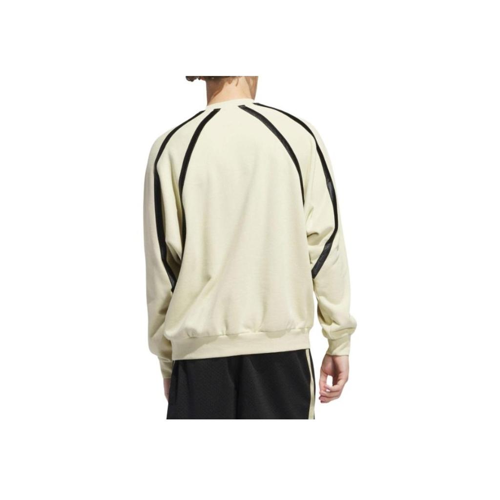 Adidas Originals Casual Crew Neck Pullover Long Sleeve Sweatshirt Unisex Sweatshirt Beige IR6384