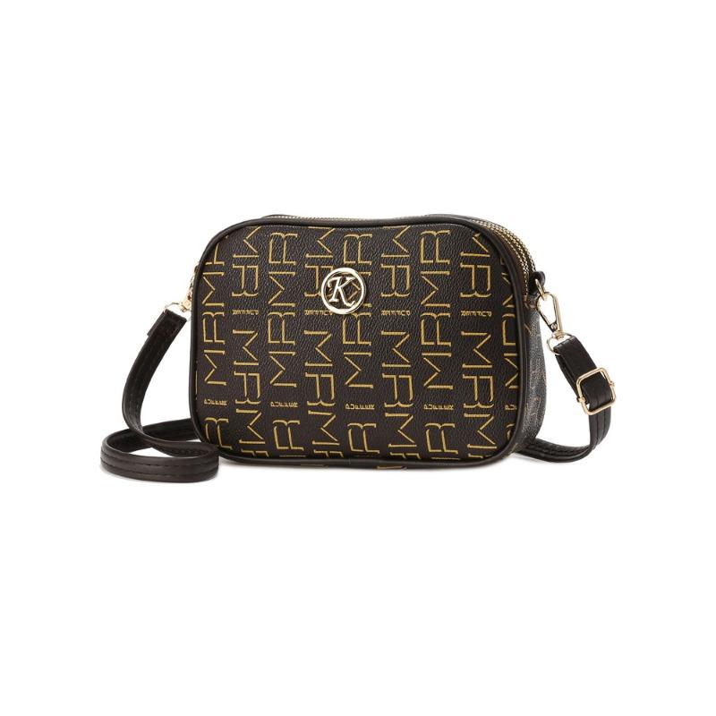 Mom's Mobile Phone Bag, Women's Single-shoulder Bag, Multi-layer Printed Round, Lightweight and Versatile Small Round Bag, Women's Crossbody Bag