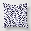 Personality Blue Cushion Cover Geometric Abstract Pillowcase Home Decoration Living Room Sofa Cushion Pillowcase
