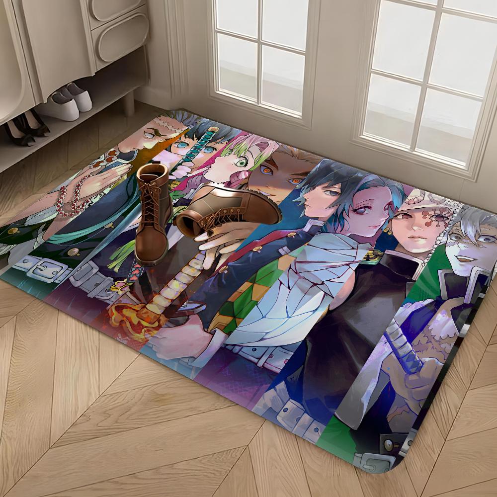 Demon Slayer Floor Mat Nordic Style Home Doormat Bathroom-Toilet Mats Bedroom el Decor Mat
