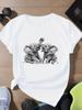 European Size Elephants Playfully Women's Sports Short Sleeve T-Shirt