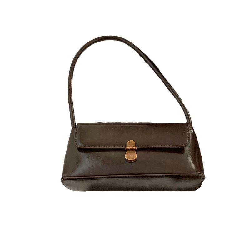 Vintage handbag women's high-end commuter bag 2025 new simple underarm bag niche fashion shoulder bag