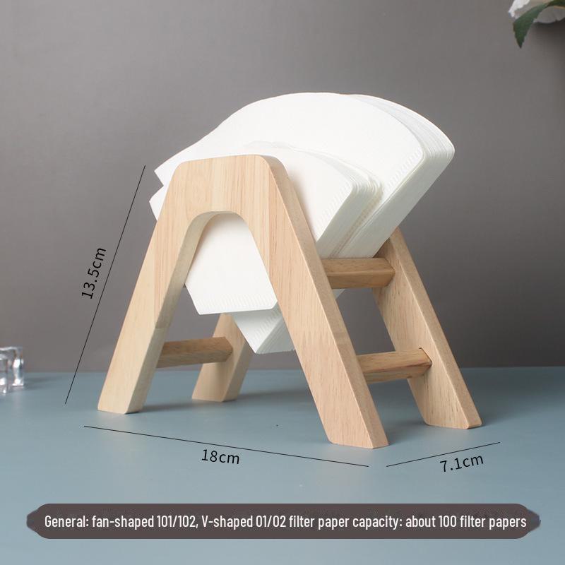 

Арочный деревянный держатель для кофейной фильтровальной бумаги с основанием из цельного дерева