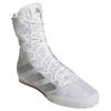 adidas נעלי אימון גבוהות Box Hog 4 Balance לכל המינים לבן כסף JS4685