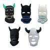 Knit Full Face Balaclava Hiking Scarves Devil Horn Balaclava Ski Halloween Hat