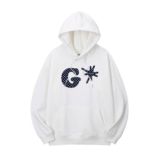 Dot G Logo Print Oversized Hoodie H0291