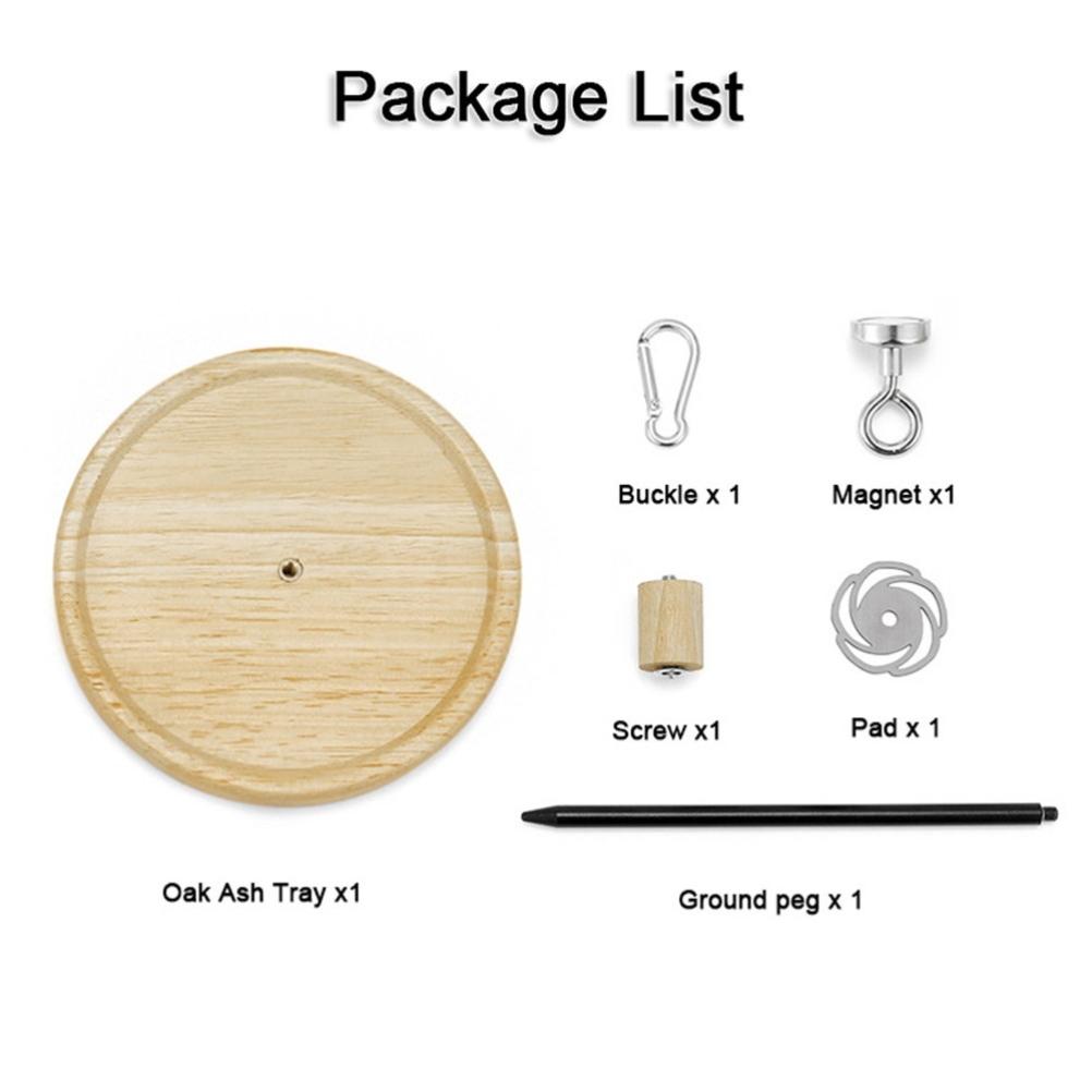 

Портативный держатель для спирали от комаров, многофункциональная магнитная съемная дубовая спираль от комаров и благовония для