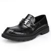 Mocassins Hgrab Fleur Pneu Cuir Vachette Chaussures à Plateforme Business Décontracté Chaussures en Cuir Quatre Saisons Populaires Chaussures Doudou Homme