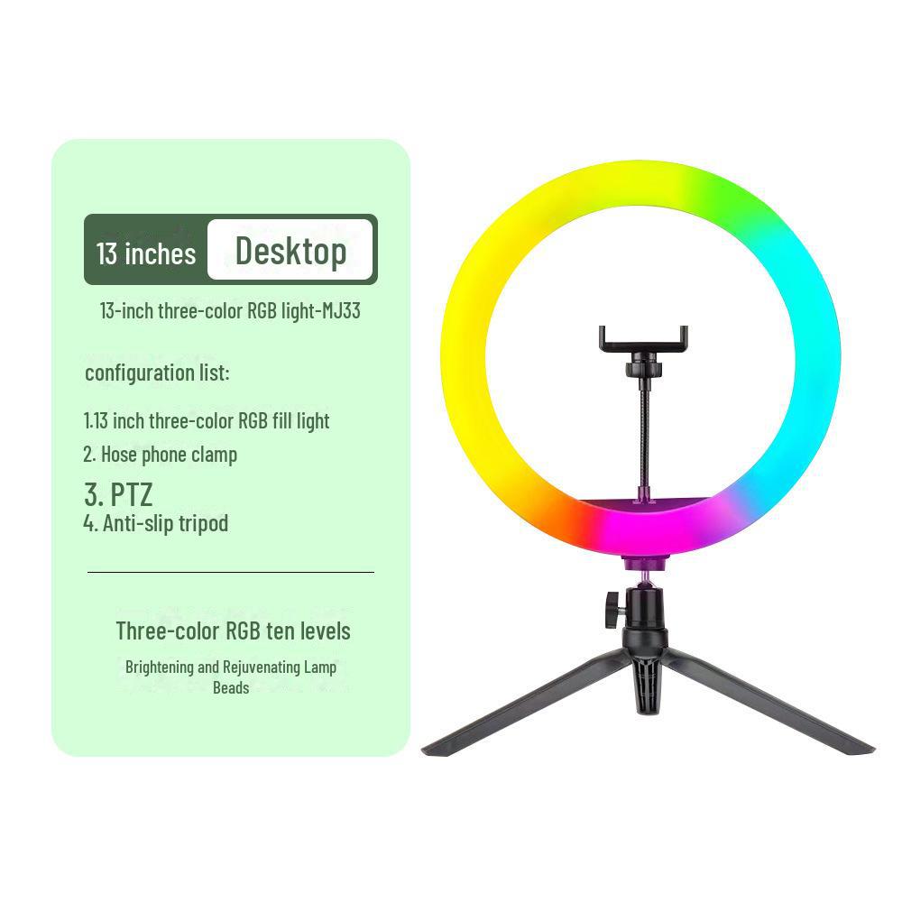 

Портативный настольный фотоштатив с заполняющим светом для создания красивых снимков и потоковой передачи
