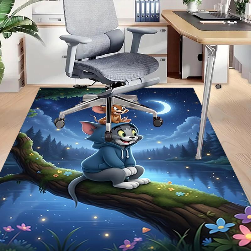 1 Stück Tom und Jerry Teppich, für Wohn- und Bürodekor, Schreibtischstuhl-Teppich, Festliches Geschenk, Konferenzraum-TeppichL1153