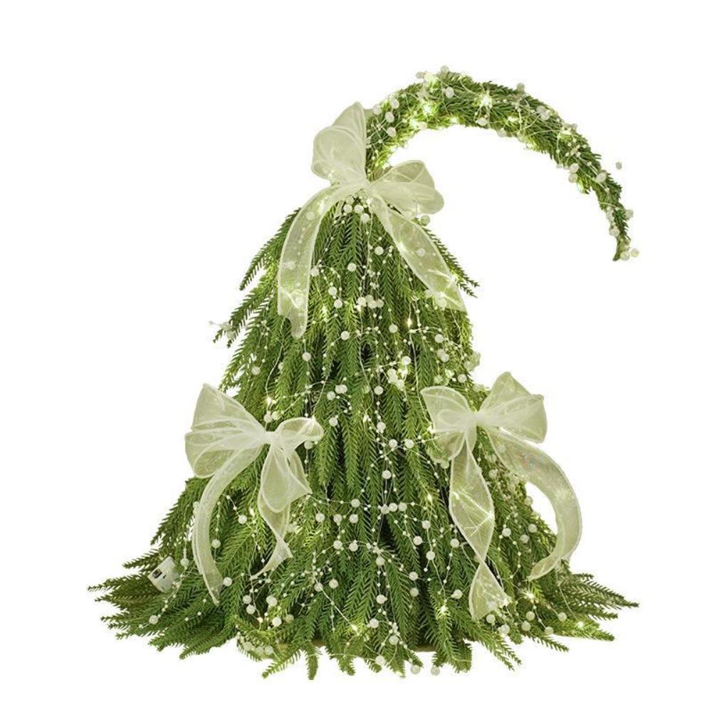 Crooked Neck Christmas Tree Ornaments Cute Christmas Decorations Fashion Mini Snow Pine Tree  Party