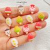 30 Stück Mix Resin Bunt Mini Obst Eiscreme Nagelkunst Flatback Stein Applikation DIY Weihnachts Anhänger Scrapbook Dekoration Bastelbedarf