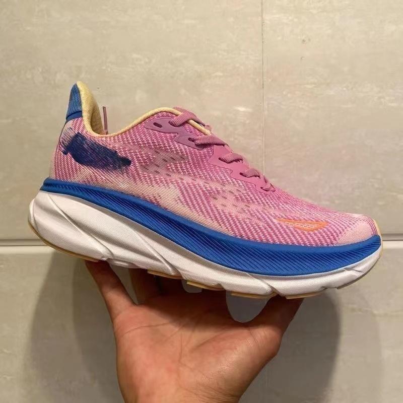 Marathon Running Shoes with Cushioning Breathable Mesh Racing Sneakers for Outdoor Sports