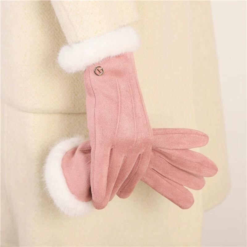 VICTORIA&VERA Women's Touchscreen Suede Lined Winter Gloves