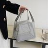 Ventilated Toiletry Organizer Clear Mesh Storage Bag Large Capacity Portable Shower Accessories Holder with Handle