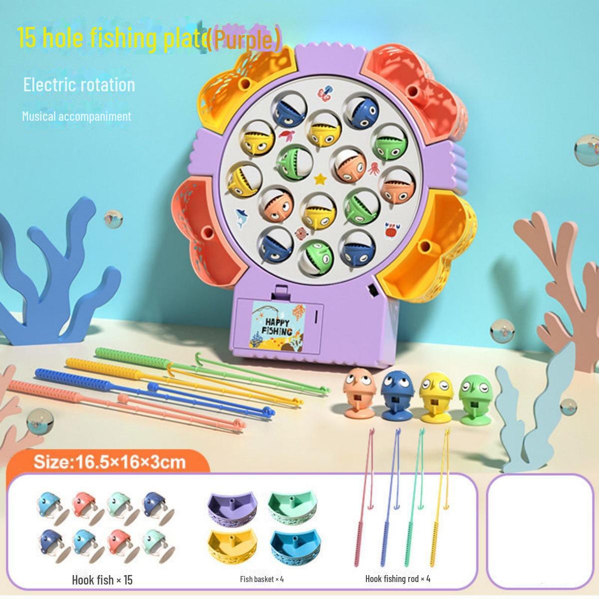 

Электрическая игрушка для рыбалки для раннего образования от 1 до 3 лет: Подарок для развития интеллекта у мальчиков и девочек