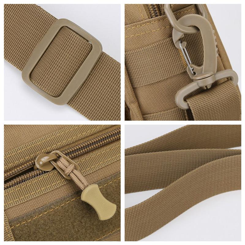 Tactical Messenger Pouch Men'S Vintage Camouflage Army Crossbody Bag Nylon Single Shoulder Bag Chest Pack Sling Hunting Bag