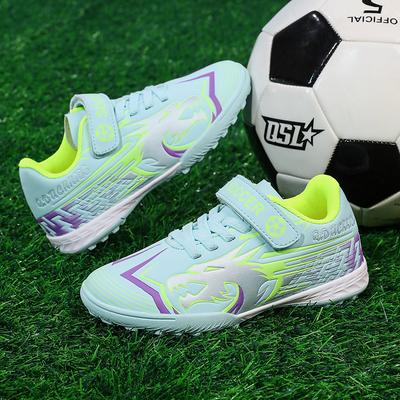 Neue Kinder-Fußballschuhe Jungen und Mädchen Grundschüler Klettverschluss Fußballschuhe abgebrochene Nägel Sportschuhe