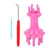 Knitter 1 Set DIY Weaving Tool Wool Rope Craft Tools Double Head Alternative Flower Arranger Knitting Doll Spool Loom