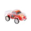 Simulation Inertial Mini Transparent Double Layer Graffiti Car Toy Children